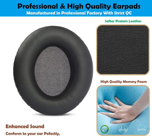 KRK KNS 8400 & KNS 6400 Headphones Replacement Earpads - Professional Cushion Ear Pads for Ultimate Comfort.
