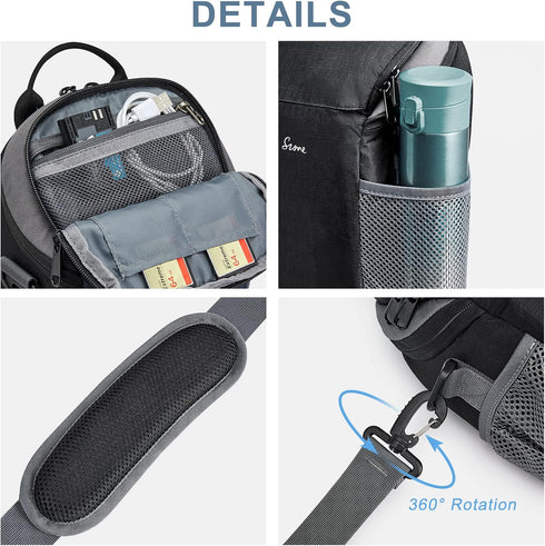 S-ZONE DSLR/SLR Camera Bag - Waterproof Camera Case for Photographers Holster Compatible with Nikon Canon Sony
