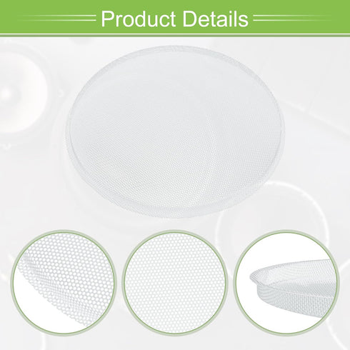 ACROPIX 7 Inch Universal Speaker Grills Mesh for Audio Subwoofer, White - Pack of 4, 183x193x11mm