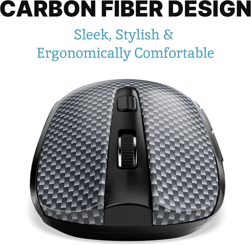 Silent Wireless Mouse, Computer Mouse for Laptop, USB, Chromebook, Cordless, Quiet Mouse