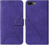 Wallet for iPhone 8 Plus Case - iPhone 7 Plus, 6/6S Plus Case with Kickstand, Wrist Strap, Card Holder (Purple)
