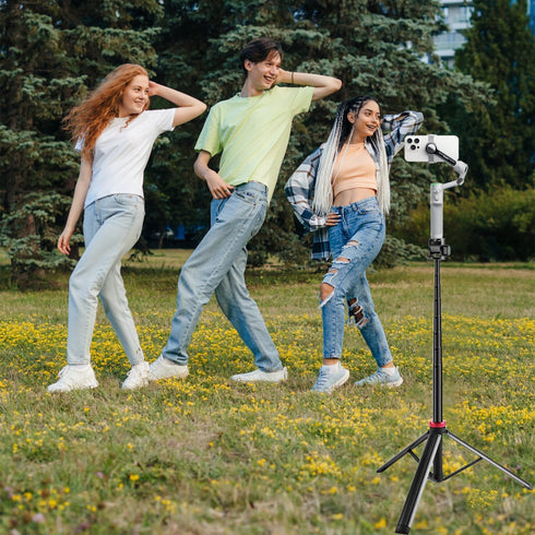 AceTaken 81'' Link-2-Pro Insta360 2 2c 2,Link 2c X5 X4 X3,Go 3S 2 2 Webcam Floor Tripod-Stand,Selfie Stick Holder