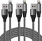 MFi Certified iPhone Charger Cable 6ft (3 Pack) - Nylon Braided Lightning USB Cable for iPhone 11/Pro/X/Xs Max/XR/8