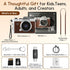 Dienspeak 16GB 2K Tiny Digital Camera, Vintage Mini Keychain Camera for Teens & Beginners, Premium Leather Portable