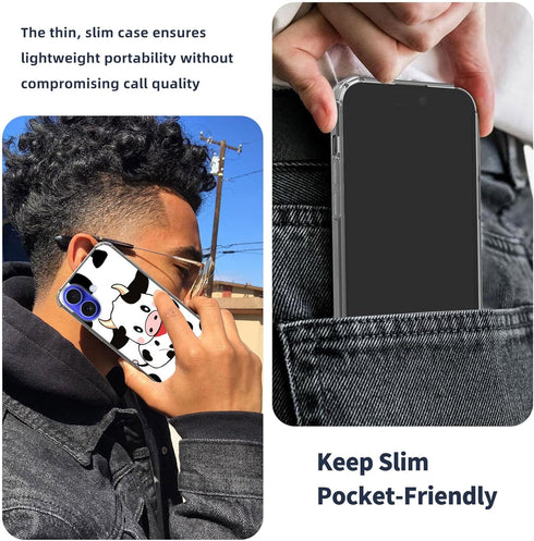 Mxfdegf 16 16 6.1 inch,Black for iPhone case,Slim Transparent Flexible TPU Durable Shockproof Anti-Scratch Anti-Fall