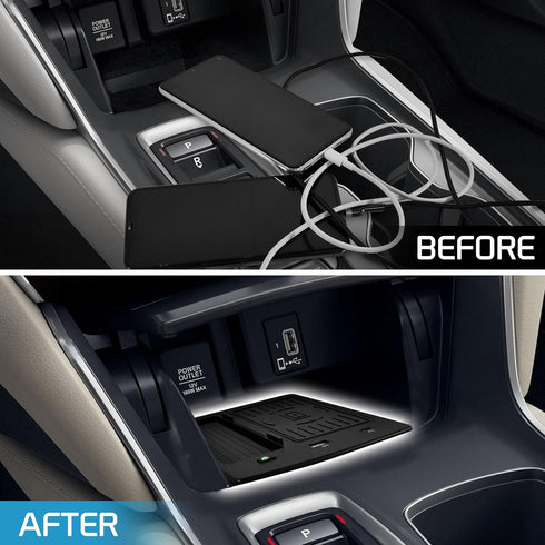 Wireless Charger Pad for Honda Accord 2018-2022, Fast Charging USB-A USB-C Center Console Accessories
