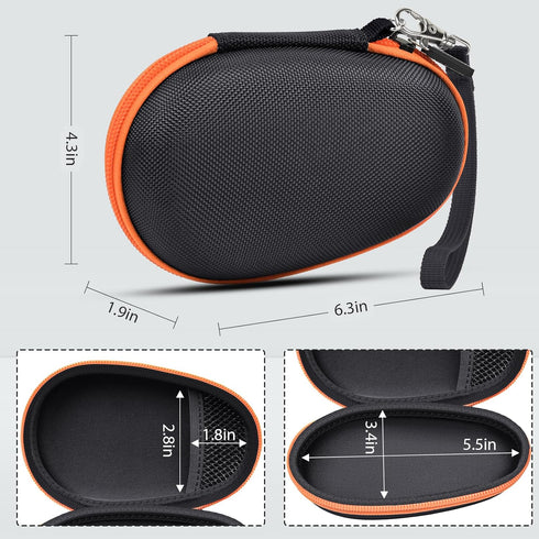 Travel Case Replacement for JBL Clip 5/Clip 4 Bluetooth Speaker, Protective Storage Bag for Charger & USB Cable