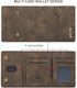 SZHAIYU 2 in 1 Detachable Back Cover Wallet Case for iPhone 13 Pro Max, Slim Leather Pocket, 6.7'' (Coffee)