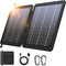 GOODaaa 10W Portable Solar Charger, Dual USB Outputs, Foldable Size, 24% High Conversion Efficiency, Waterproof &