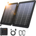 GOODaaa 10W Portable Solar Charger, Dual USB Outputs, Foldable Size, 24% High Conversion Efficiency, Waterproof &
