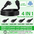 URANT 15 20 12AWG 5-15P 5-20R/6-15R/6-20R 125V/250V Garage(6Ft) Heavy Duty Amp to Amp Plug Adapter Cable, Right Angle