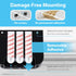 TotalMount 2 3 2) Hole-Free Remote Holders Eliminate Need to Drill Holes in Your Wall (for or Remote Controls Black