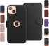 LUPA Legacy iPhone 13 Wallet Case - Slim Durable Faux Leather Flip Case with Card Holder for Men and Women