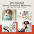 60"x40" Set Bliss n' Baby Monthly Milestone Blanket for Baby Boys & Girls - - Wrinkle Free Newborn Age Month Blanket