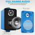 Pyle Pair of Indoor Outdoor Speakers - 200 Watt Dual Waterproof 3.5” 2-Way Speaker System for Home, Boat, Marine, Deck,