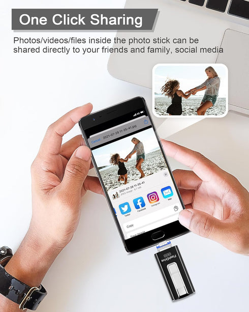 USB Flash Drive 512GB, External Data Storage Thumb Drive Compatible with Phone, Pad, Android, PC (Black)