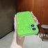 Finyosee 17 17 6.3 inch-Neon Compatible with iPhone Neon Case,Cute Aesthetic Bling Glitter Thin Slim Shockproof Soft