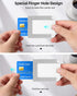 Upgraded Magsafe Wallet, Strongest Magnetic Wallet for iPhone with 2 Card Slots, Vegan Leather, Fits 7 Cards