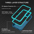I-HONVA Samsung Galaxy A54 5G Case, Shockproof Dust/Drop Proof 3-Layer Full Body Protection (Turquoise)