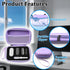 LeoTube Protective Case for PLAUD NotePin Voice Recorder - Custom Fit Foam Holds All Accessories, Waterproof
