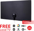 GE 4K 6ft 11264 Ultra Ed Indoor HD Digital TV Antenna, Long Ran Smart TV Antenna, Slim Decor Reversible Black White
