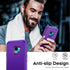 LeYi Purple Case for Samsung S9, 3 in 1 Full Body Shockproof Rubber Dustproof Rugged Protection Phone Cover