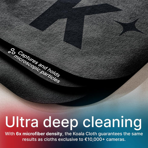 Koala Lens Cleaning Cloth, Japanese Microfiber Glasses Cleaning Cloths for Eyeglasses, Camera Lens, VR/AR Headset (Pack