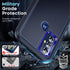 LeYi Heavy Duty Phone Case for Moto G Play 2023: 3-in-1 Military Grade Shockproof Cover with Screen Protector, Blue.