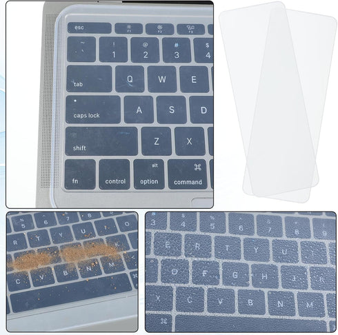 Gsbnjuy 2pcs 15.6"-17.3" 15.6" 16" 17.3" Universal Keyboard Cover Protector Skin for Laptop Notebook Clear Laptop