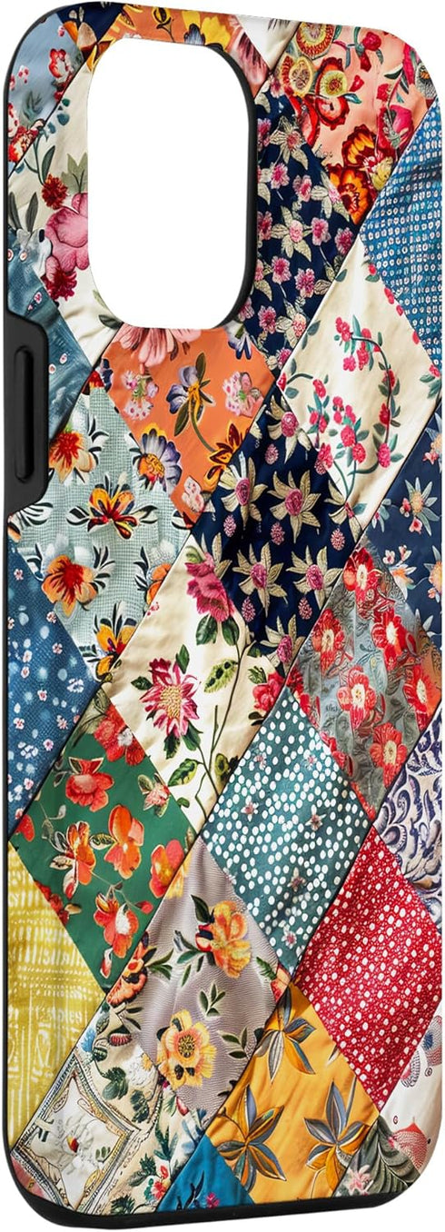 iPhone 14 Pro Max Case Patchwork Quilt Design for Quilters Crafters Sewers Grandma