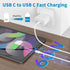 USB C to USB C Charging Cable, 1ft Short Fast Power Cord for iPhone 15 Pro Max/Plus/MacBook Air 13 inch