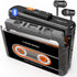 Gracioso Bluetooth Cassette Tape Player with 1100mAH Rechargeable Battery, Compact Vintage Cassette Player