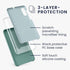 kwmobile Samsung Galaxy A50 Case, TPU Silicone Phone Cover with Soft Finish in Arctic Night