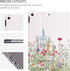 for iPad 9th Generation Case - Multi-Angle View Adjustable Stand, Auto Wake/Sleep, Flowers, 10.2 Inch