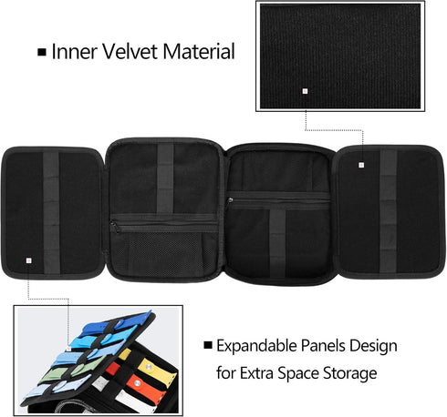 Teamoy Watch Storage Case, Gray Organizer for 26 Straps Compatible with Apple Watch Bands & Accessories