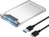 SABRENT 2.5 Inch SATA to USB 3.0 Tool Free Clear External Hard Drive Enclosure, Optimized for SSD