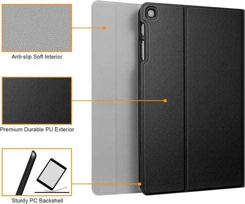 Fintie Keyboard Case for Samsung Galaxy Tab A 10.1 2019 Model SM-T510/T515/T517, Lightweight Stand Cover, Black