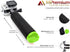 Waterproof Floating Hand Grip for GoPro Hero 12, 11, 10, 9, 8, 7, 6, 5, 4, 3+, 2, 1 Session, Black Silver Camera