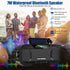 Portable Emergency Weather Radio with Waterproof Bluetooth Speaker, Hand Crank Solar Rechargeable, 5000mAh Charger,