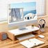 40LB ARCOBIS Monitor Stand Riser, White Metal & Wood Computer Monitor Stand Riser for Desk, Max Load Capacity