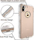 MXX Case for iPhone Xs, Heavy Duty Cover, Shockproof Protection, Hybrid TPU with Hard PC Panel