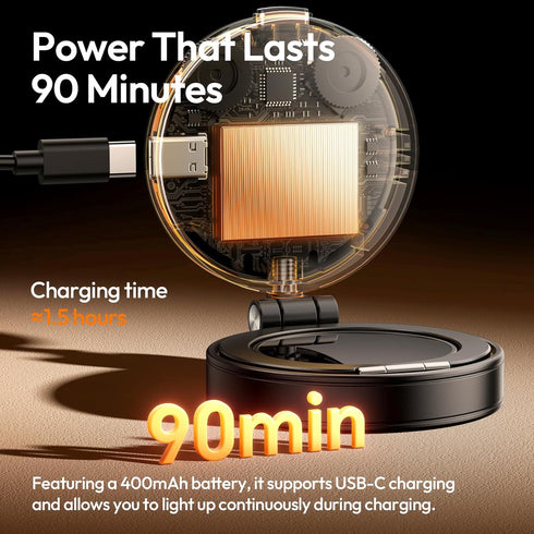 ULANZI LM23 360 Magnetic Selfie Light, Upgraded Phone Selfie Ring Light for iPhone Magsafe, LED Phone Beauty Fill