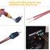 RCA Plugs for Speaker Wire, RCA to AV Screw Terminal Connector, Solderless Adapter for Audio/Video
