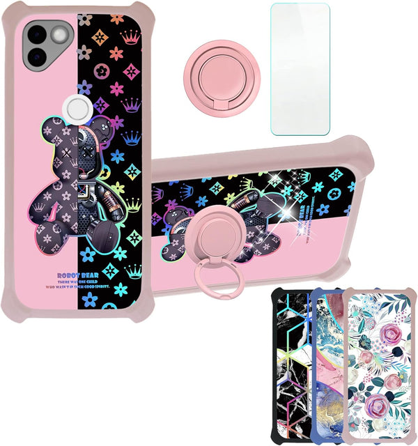 Shop Solana Mobile Saga Phone Case for Osom OV1 - Hard PC + Soft Silicone, Tempered Glass Protector, Colorful Reflect