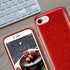 MATEPROX Glitter Bling Sparkle Case for iPhone 7/8/SE - Cute Girls Women Protective (Red)