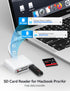 USB C to SD CF Card Reader, 4 Ports Adapter for iPhone 15, iPad, MacBook Pro/Air, Android