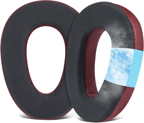 SOULWIT Cooling Gel Earpads Replacement for Sennheiser PXC480, PXC550, MB660 UC, Noise Isolation Memory Foam, Burgundy
