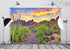 BELECO 7x5ft Fabric National Park Arizona Desert Backdrop Fire-Like Sky Mountain Landscape Green Plants Saguaro Cactus Photography Background Western Themed Party Decor Video Photoshoot Studio Props