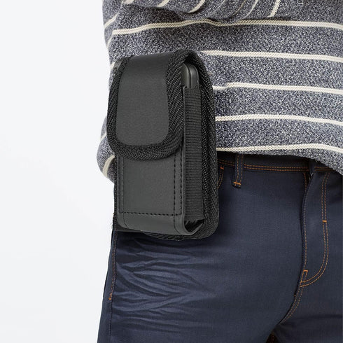 Ranyi MP3 B27 A02XT A19 G3 G1 M4S MP3 Player Holster Case, Elastic Vegan Leather Wallet Holster with Belt Loop Clip