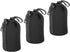 PATIKIL 3 Pcs Camera Lens Bag, 3.9" ID x 7.1" H Drawstring Pouch with Thick Neoprene for DSLR Camera Lens